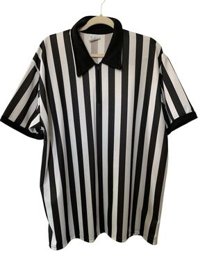 Vintage Teamwork Athletic Apparel Men’s Referee Umpire Quarter Zip Shirt XXL